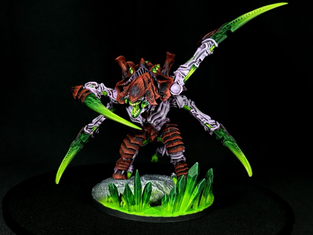 Tyranids from Kraken Hive Fleet painted in toxic colours