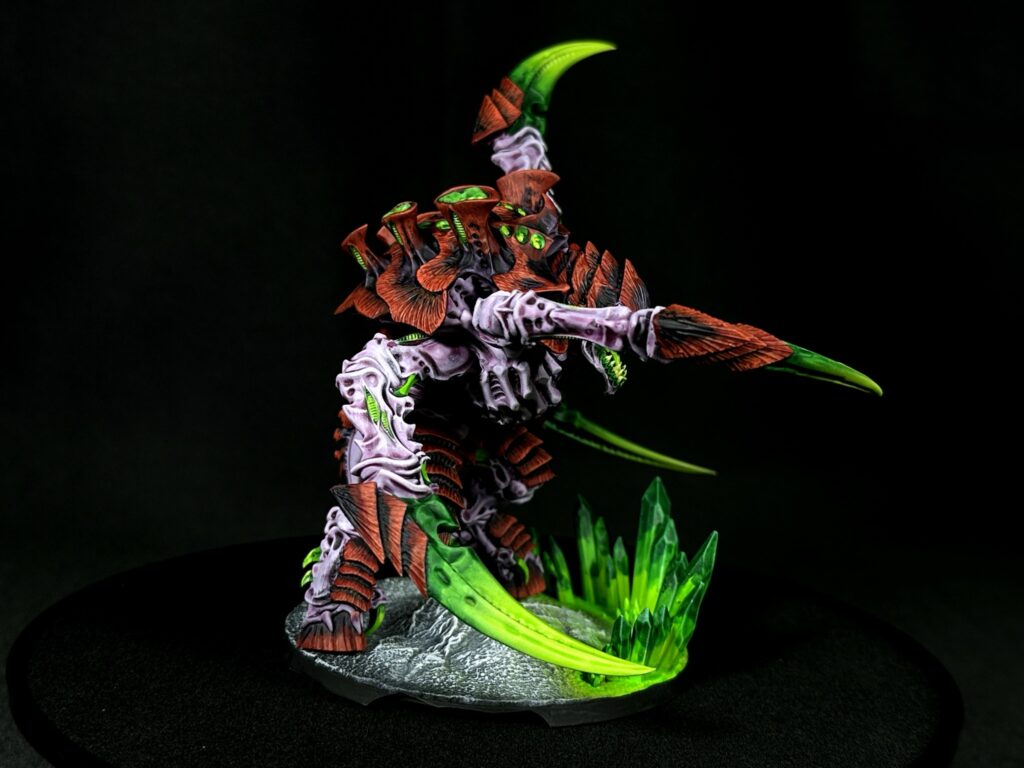 Tyranids from Kraken Hive Fleet painted in toxic colours
