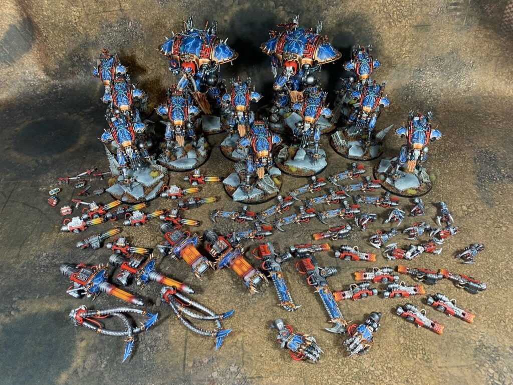 Chaos Knights in Night Lords colours