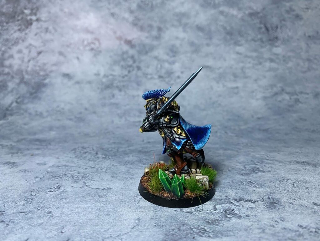 Adeptus Custodes in blue and grey