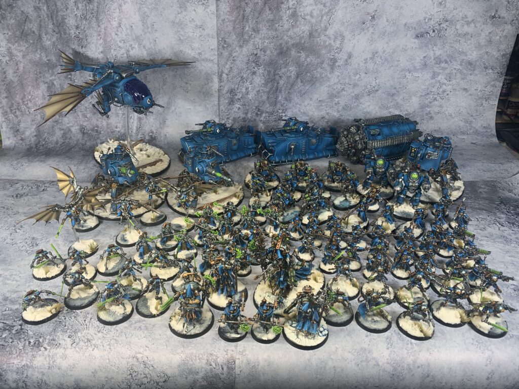 Adeptus Mechanicus in blue and ice