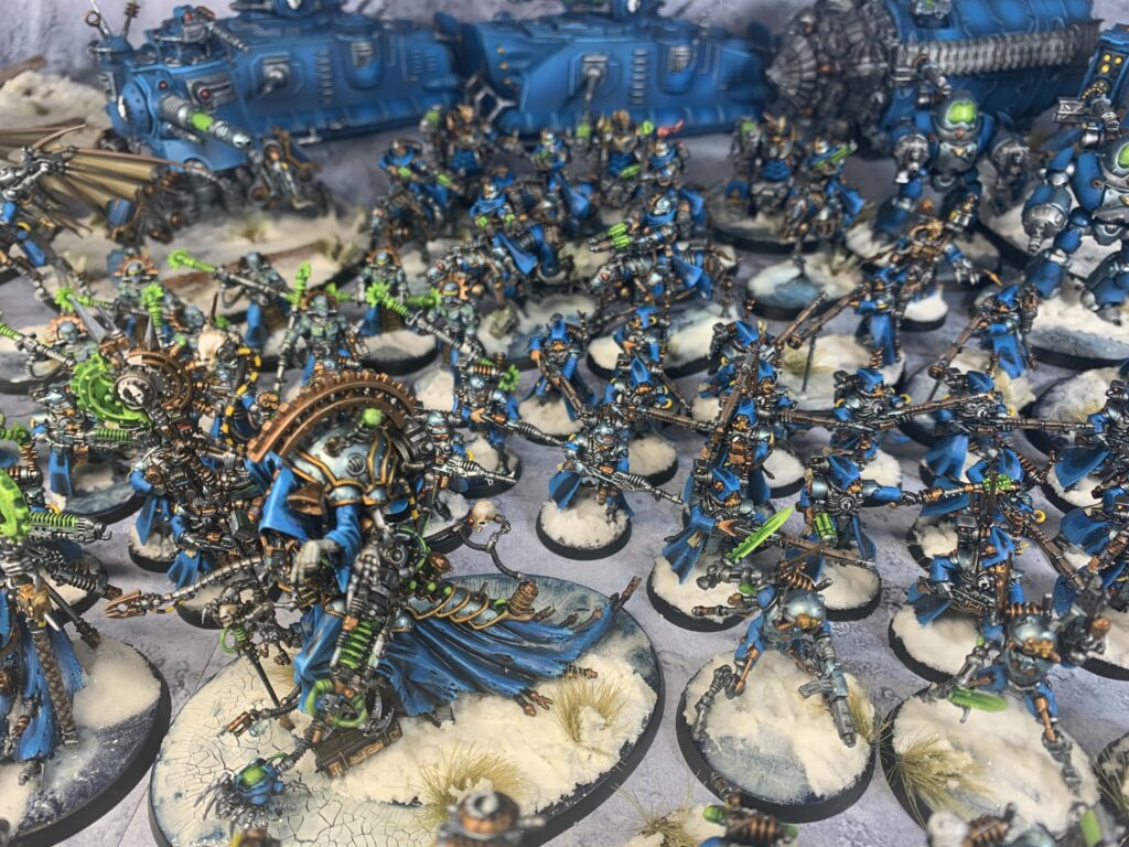 Adeptus Mechanicus in blue and ice