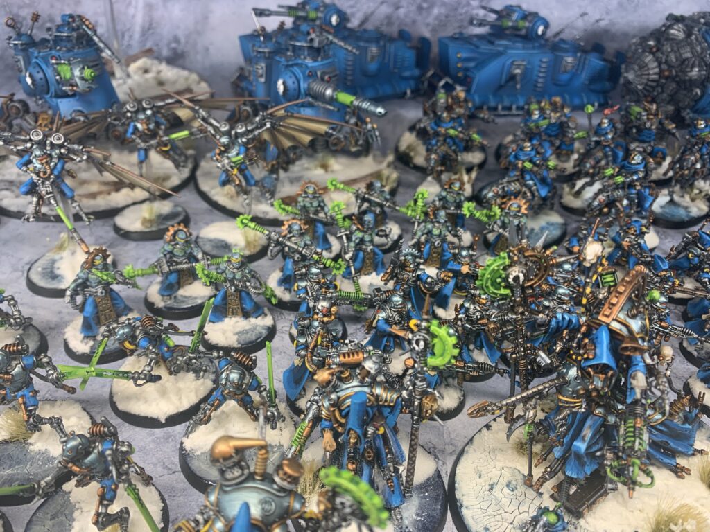 Adeptus Mechanicus in blue and ice