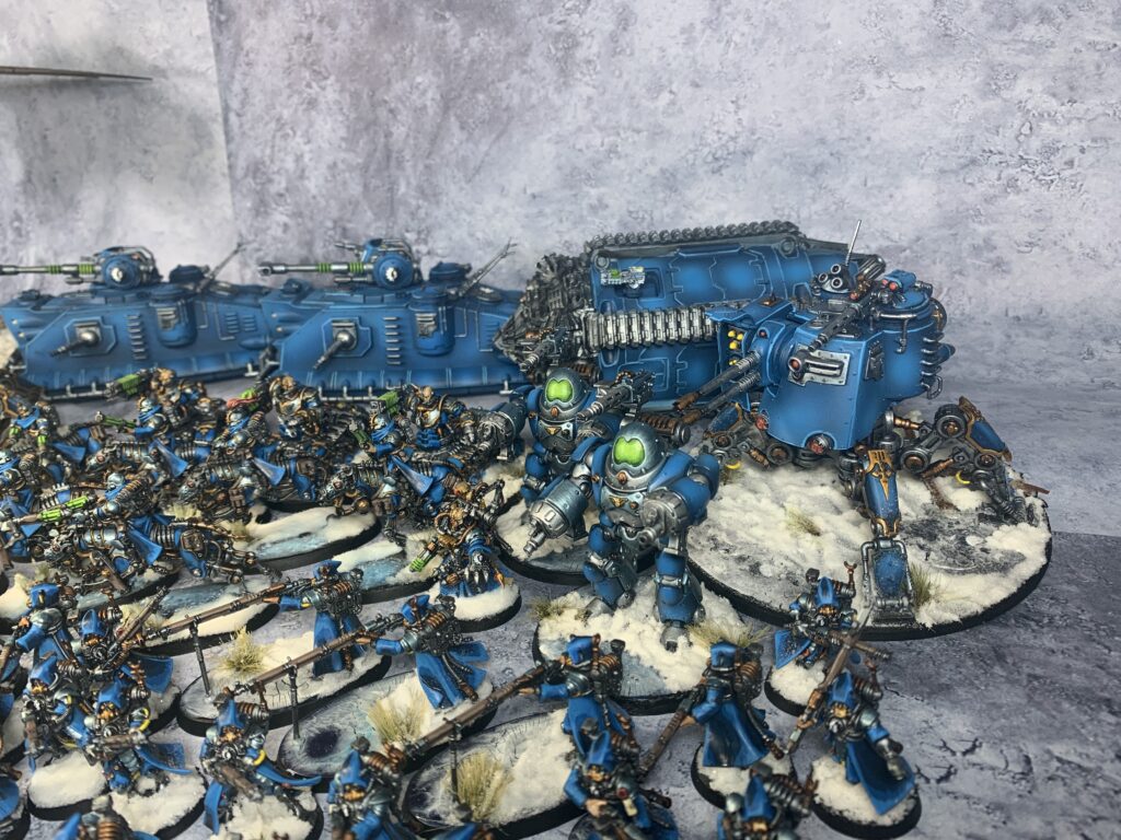 Adeptus Mechanicus in blue and ice