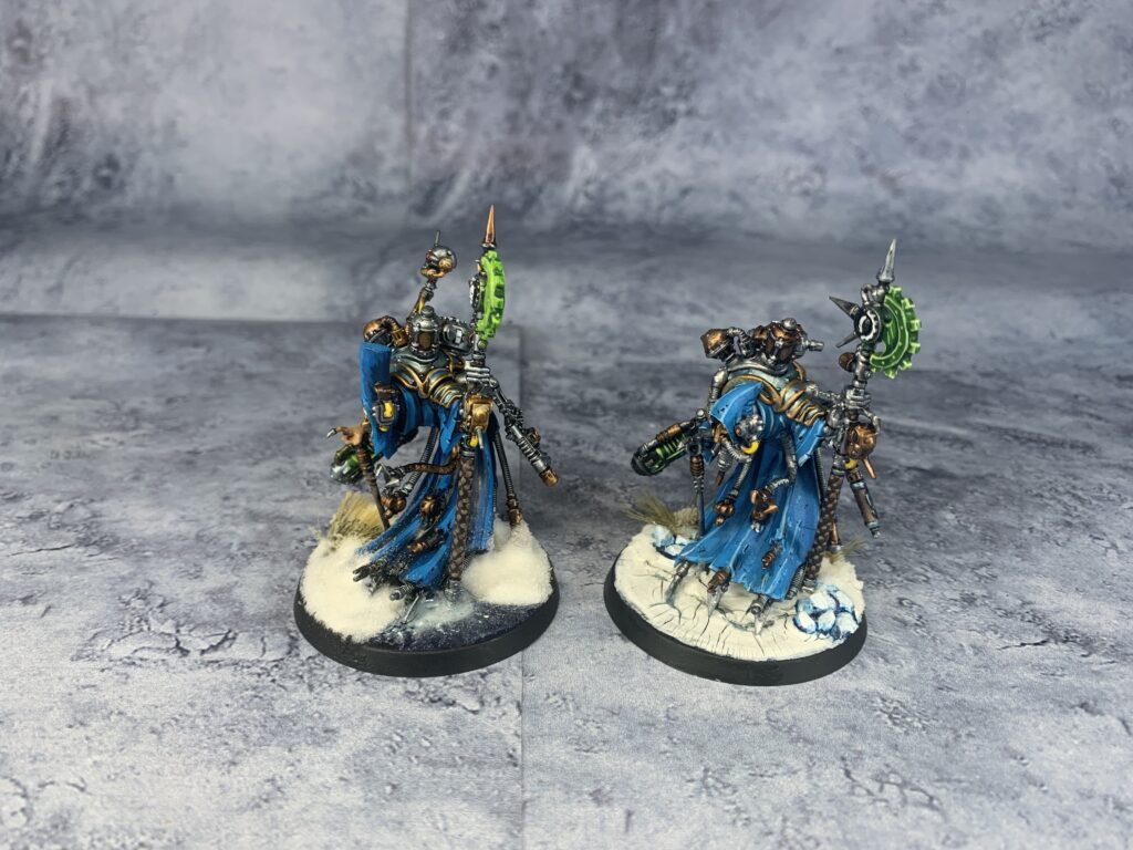 Adeptus Mechanicus in blue and ice