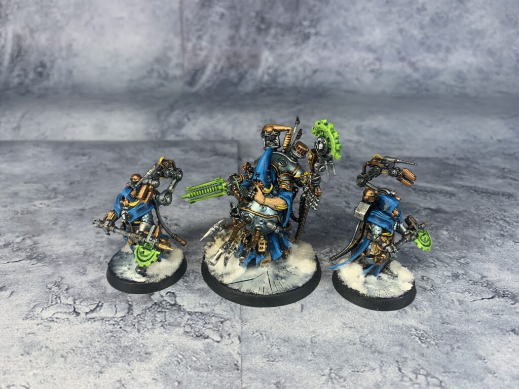 Adeptus Mechanicus in blue and ice