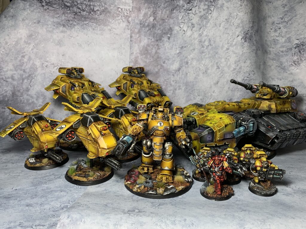 Imperial Fists heavy armory units