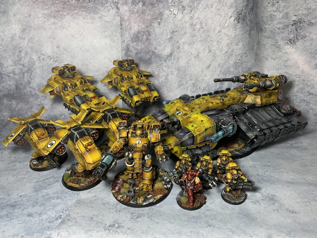 Imperial Fists heavy armory units