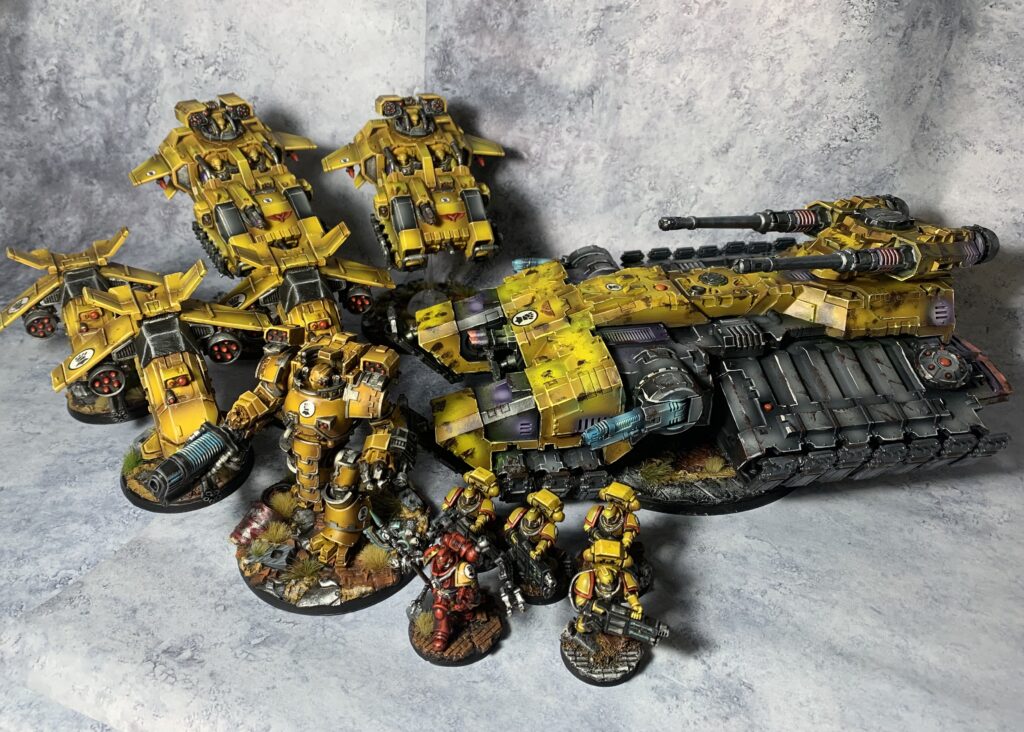 Imperial Fists heavy armory units