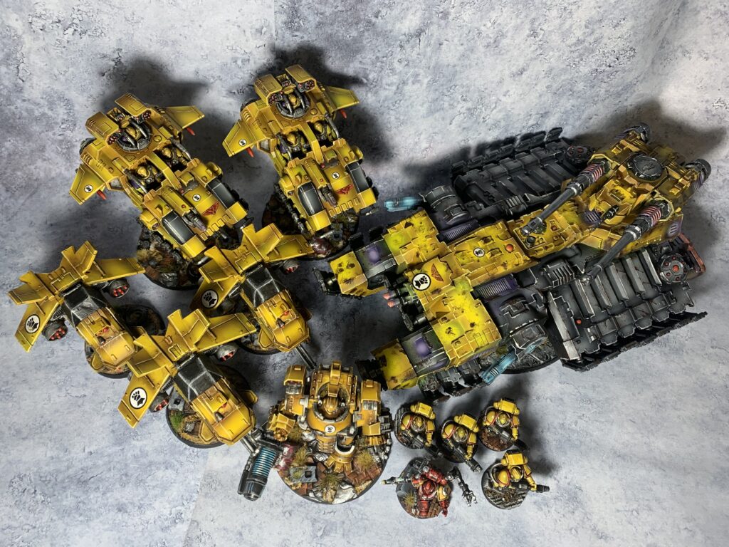 Imperial Fists heavy armory units