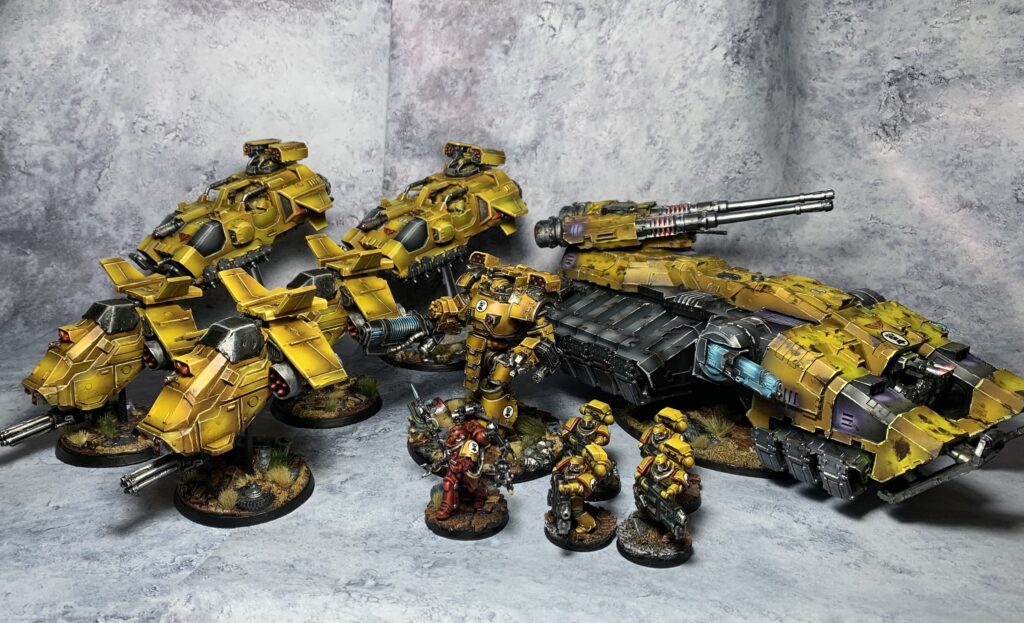 Imperial Fists heavy armory units