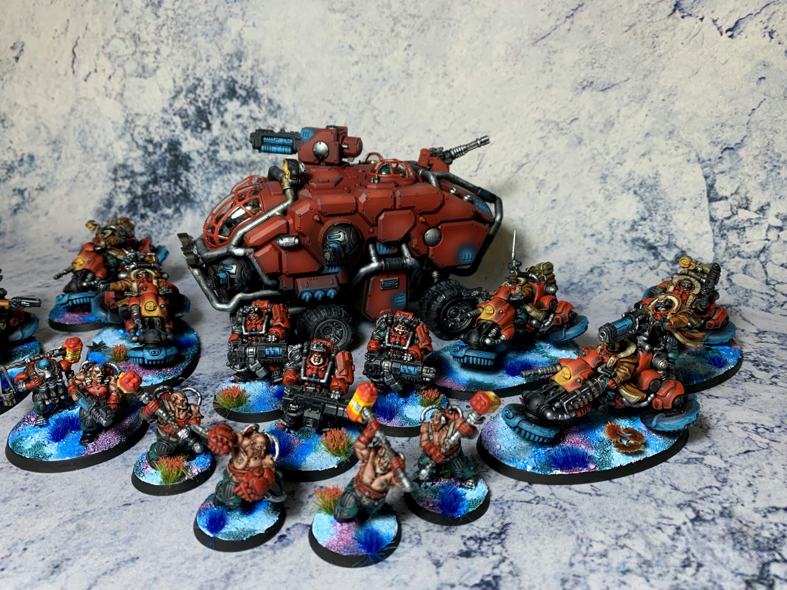 Leagues of Votann on blue alien world bases