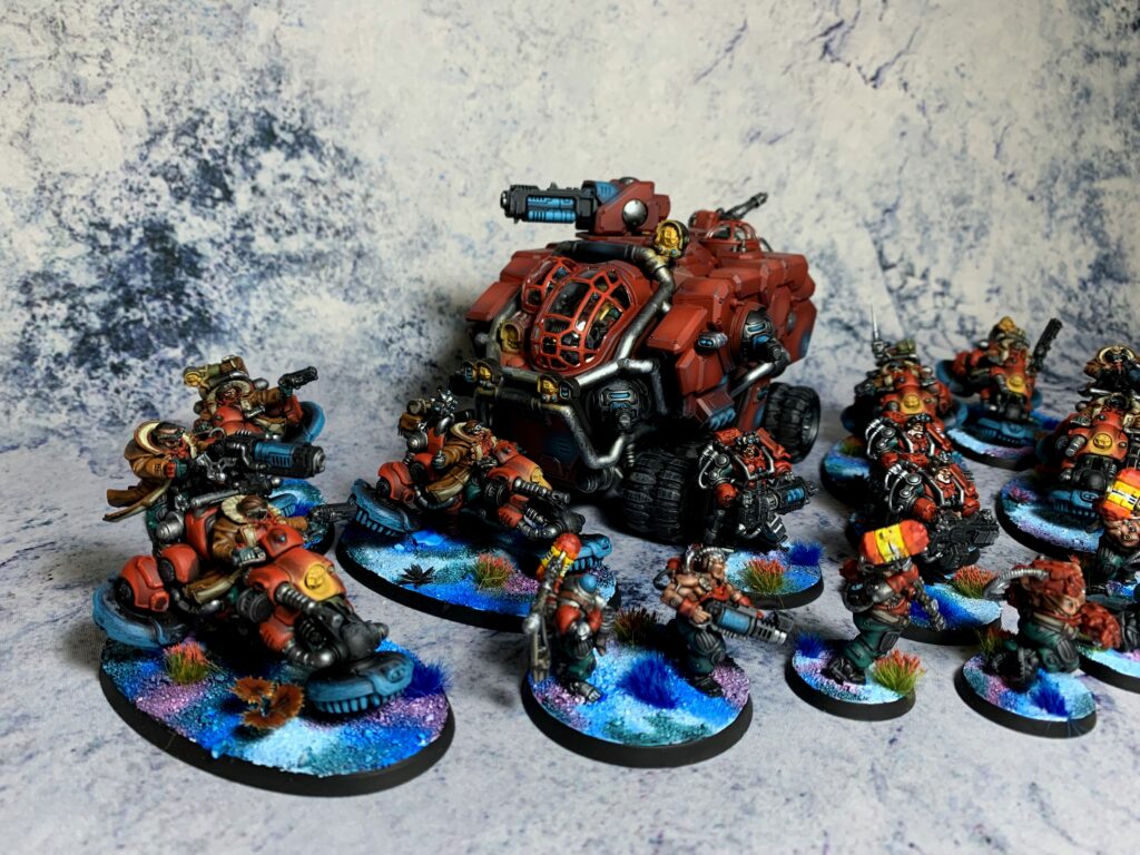 Leagues of Votann on blue alien world bases