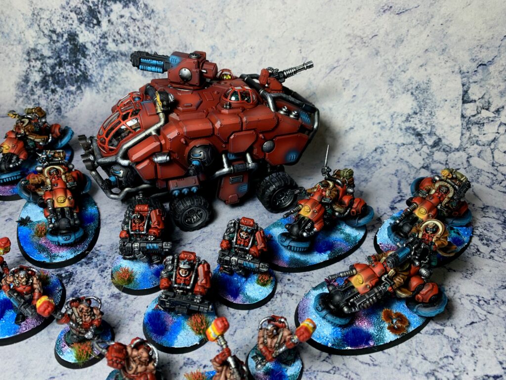 Leagues of Votann on blue alien world bases