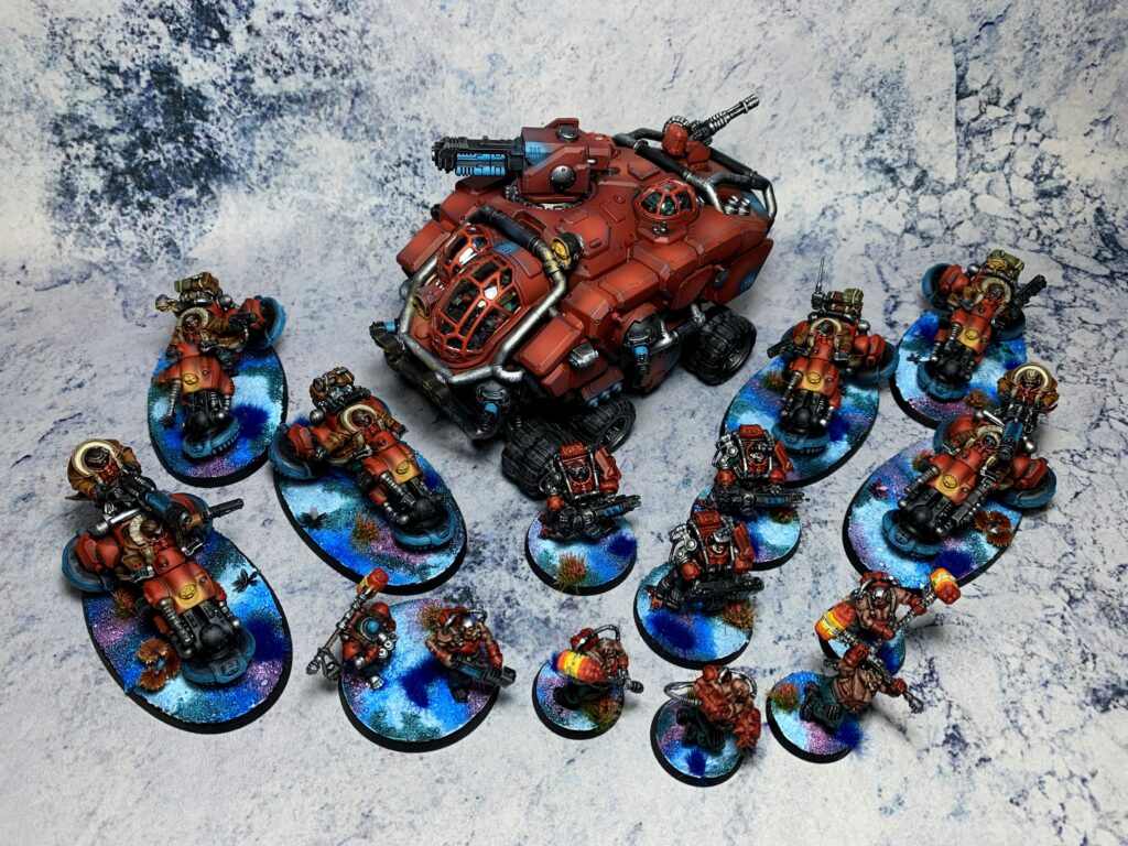 Leagues of Votann on blue alien world bases