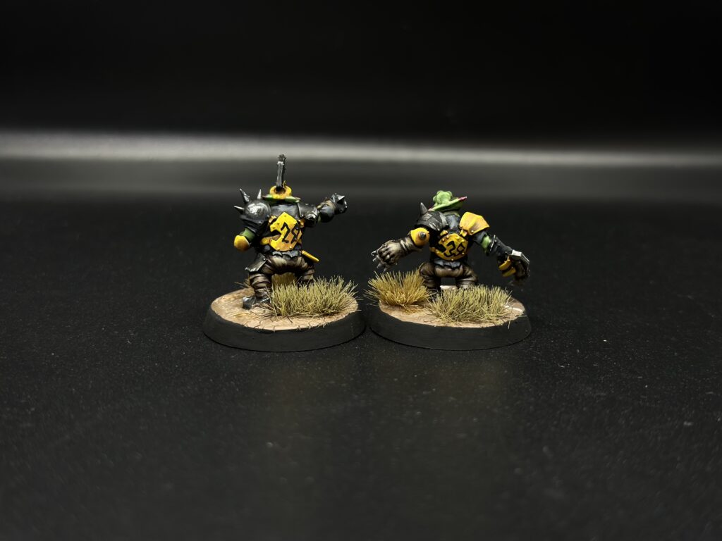 Blood Bowl Goblins in black and yellow