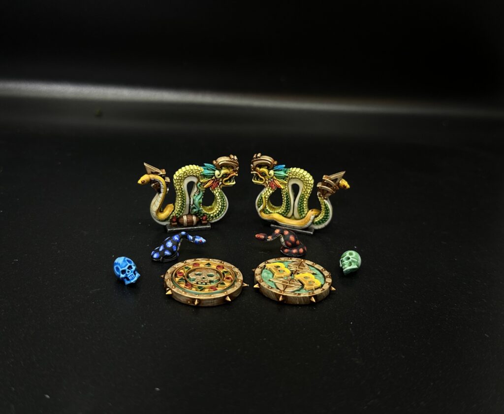 Blood Bowl Amazons in green and yellow