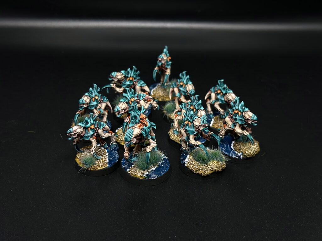 Tyranids in Sea Theme on water transparent bases