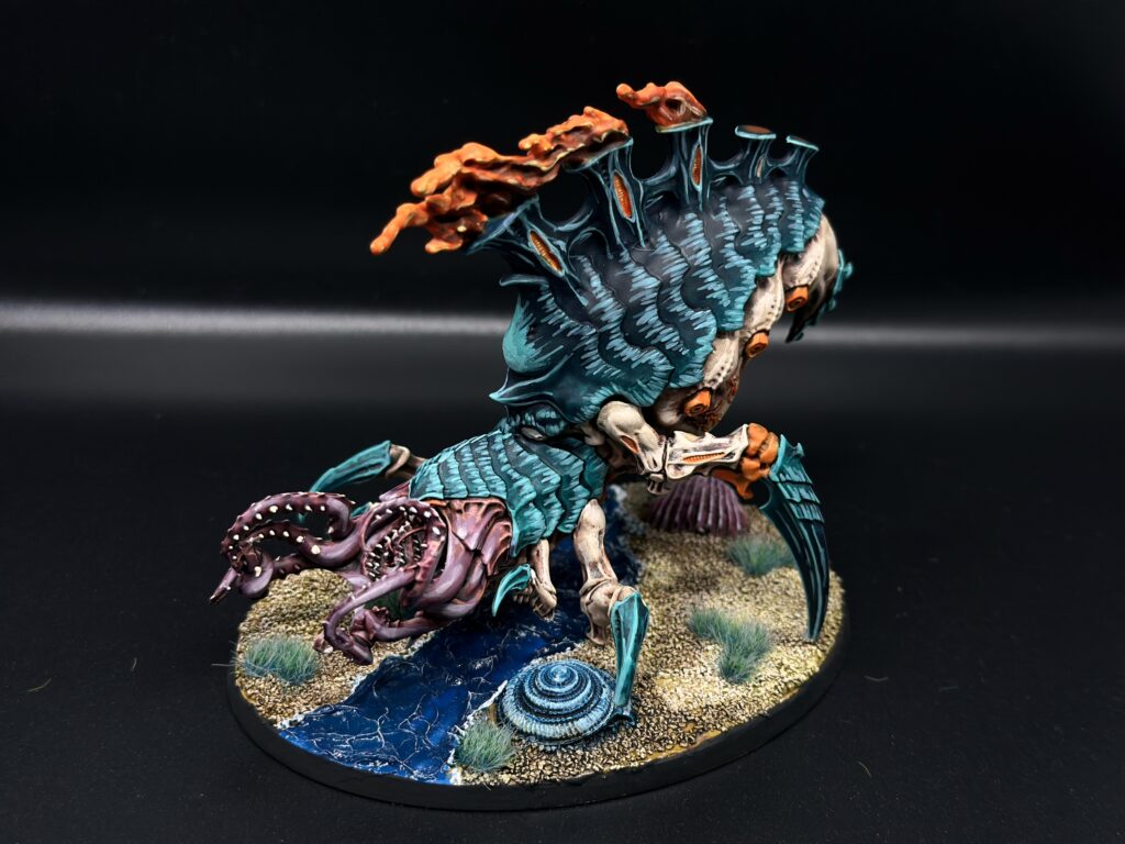 Tyranids in Sea Theme on water transparent bases