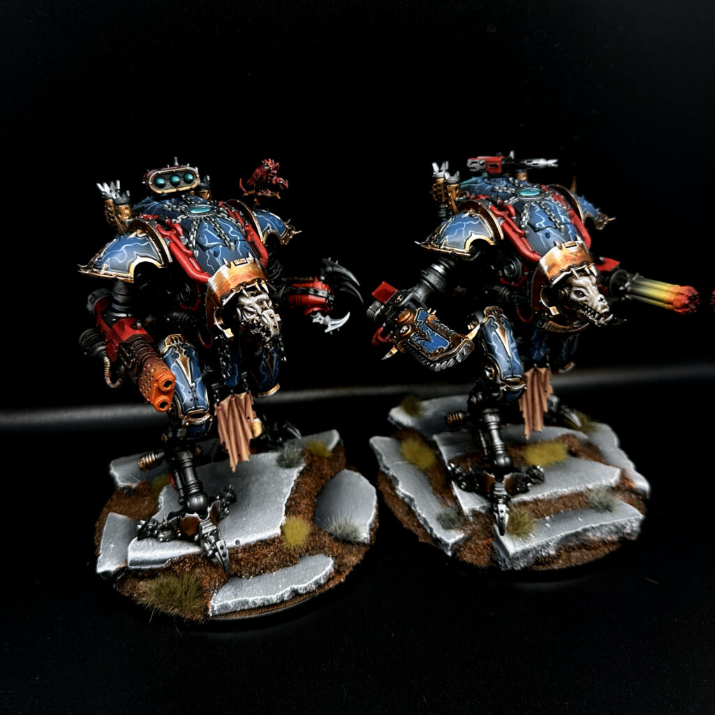 Chaos War Dogs in Night Lords Colours