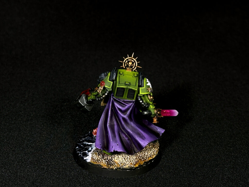 Space Marines Aurora Chapter on water transparent bases