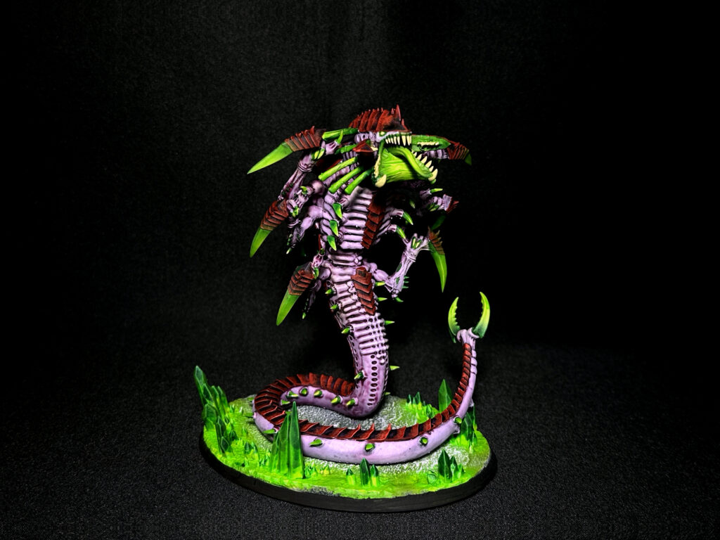 Tyranids from Kraken Hive Fleet painted in toxic colours