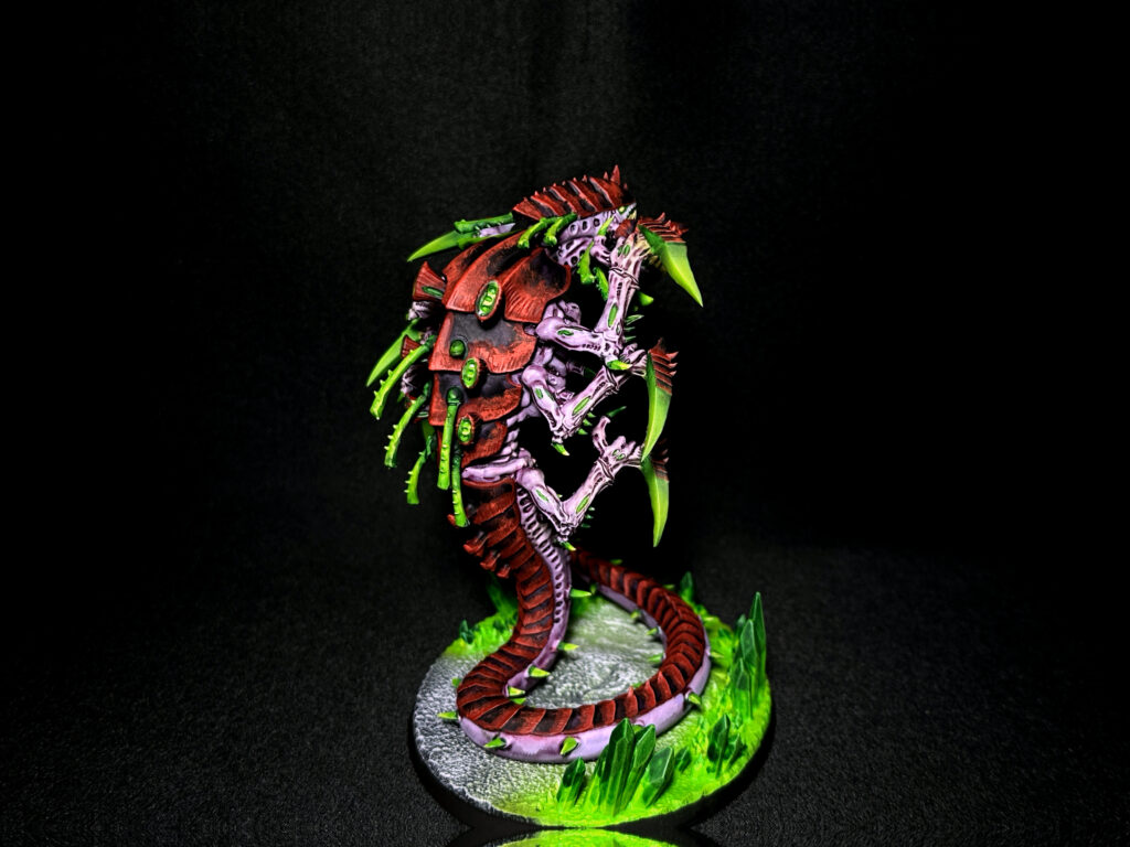 Tyranids from Kraken Hive Fleet painted in toxic colours