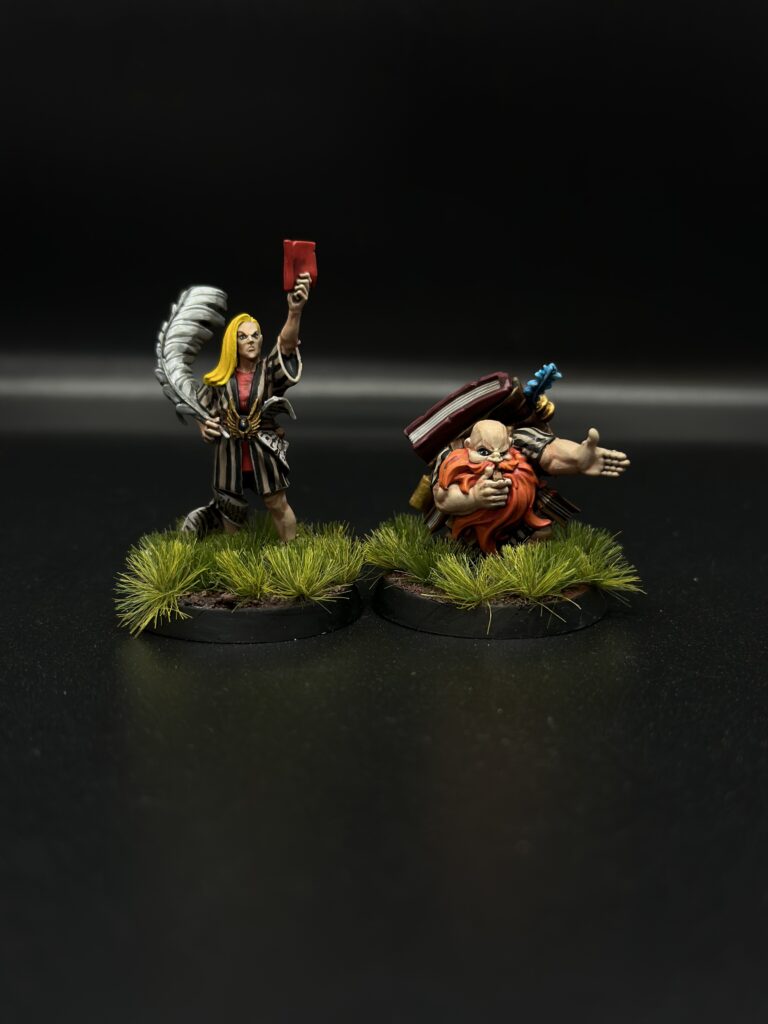 Blood Bowl Amazons in green and yellow