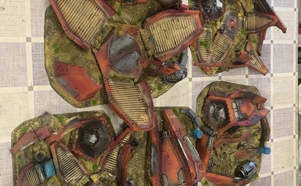 Imperial Defences and Drop Pod debris