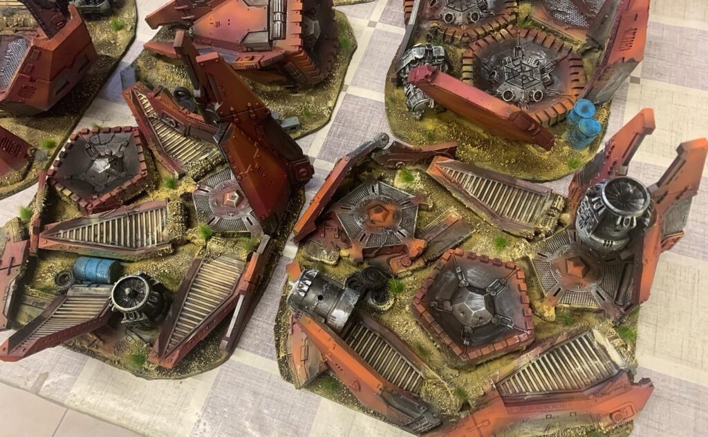 Imperial Defences and Drop Pod debris