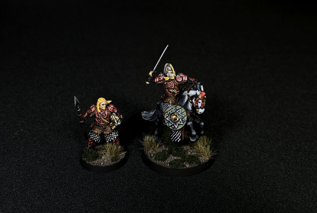 Eomer Lord of the Rings on foot and mounted