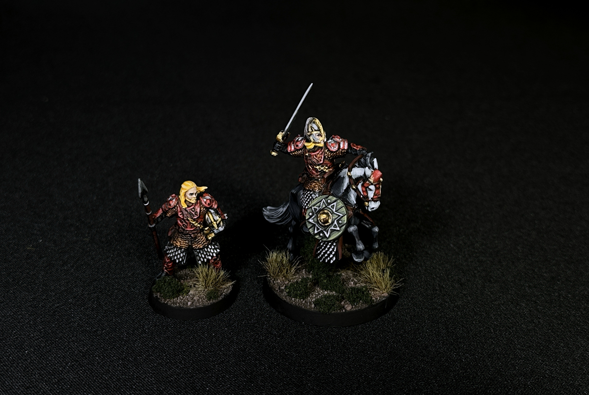 Eomer Lord of the Rings on foot and mounted