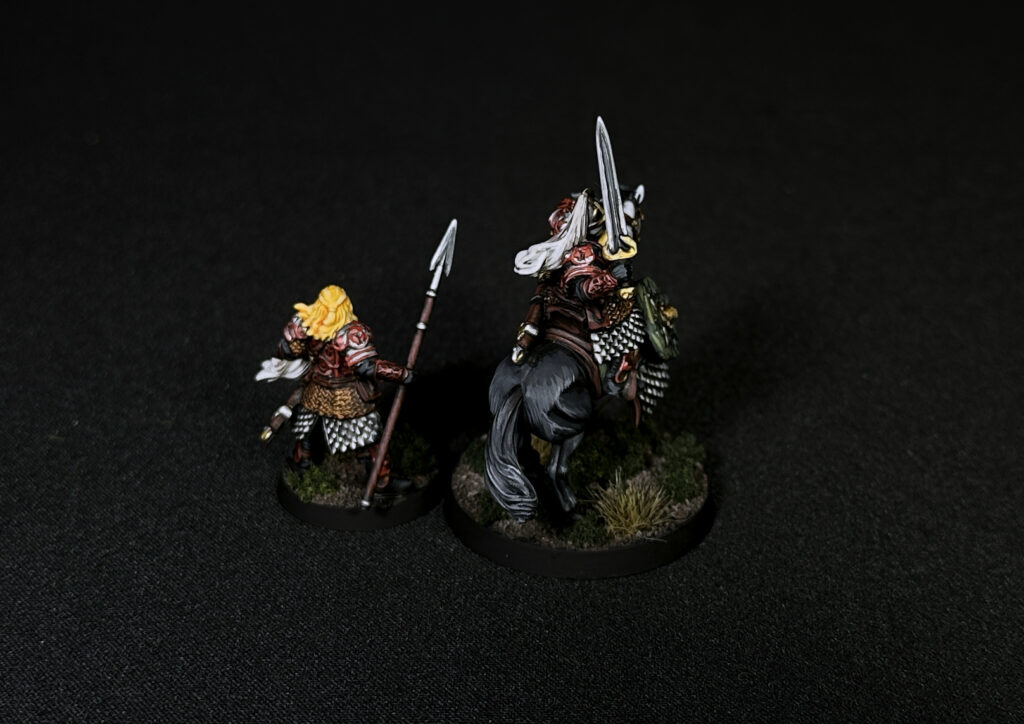 Eomer Lord of the Rings on foot and mounted