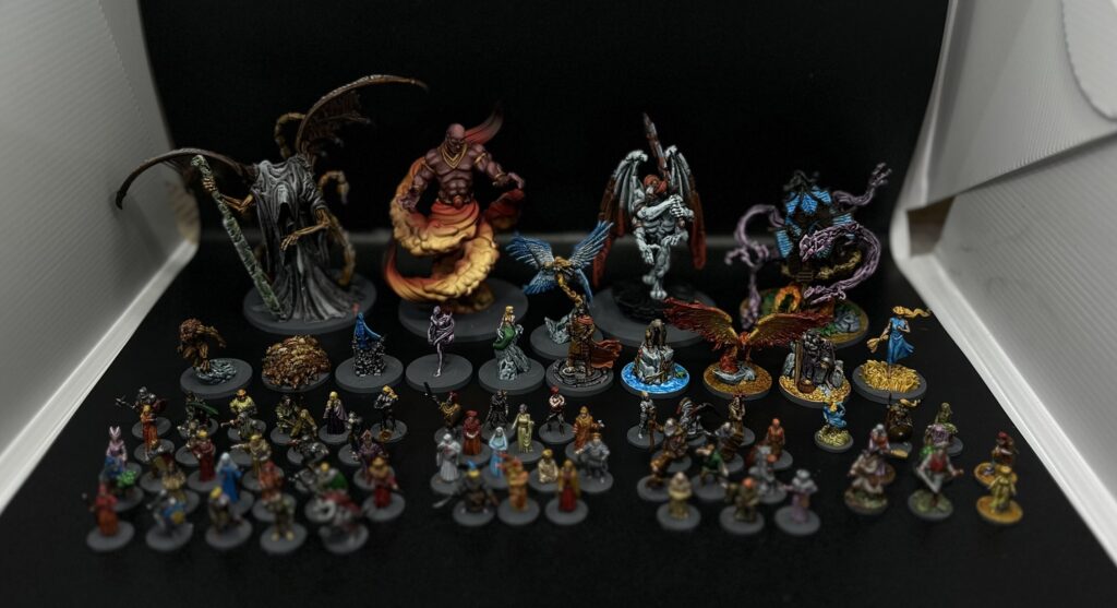 Destines painted miniatures from boardgame