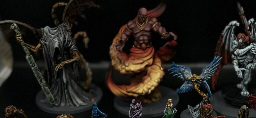 Destines painted miniatures from boardgame