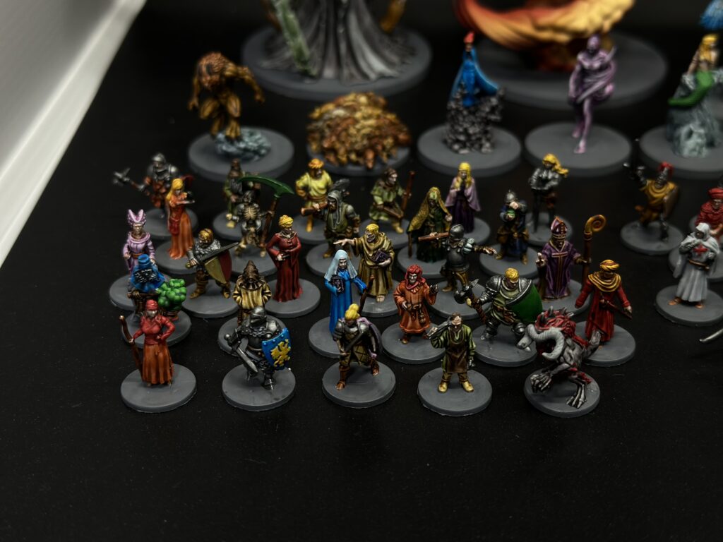 Destines painted miniatures from boardgame