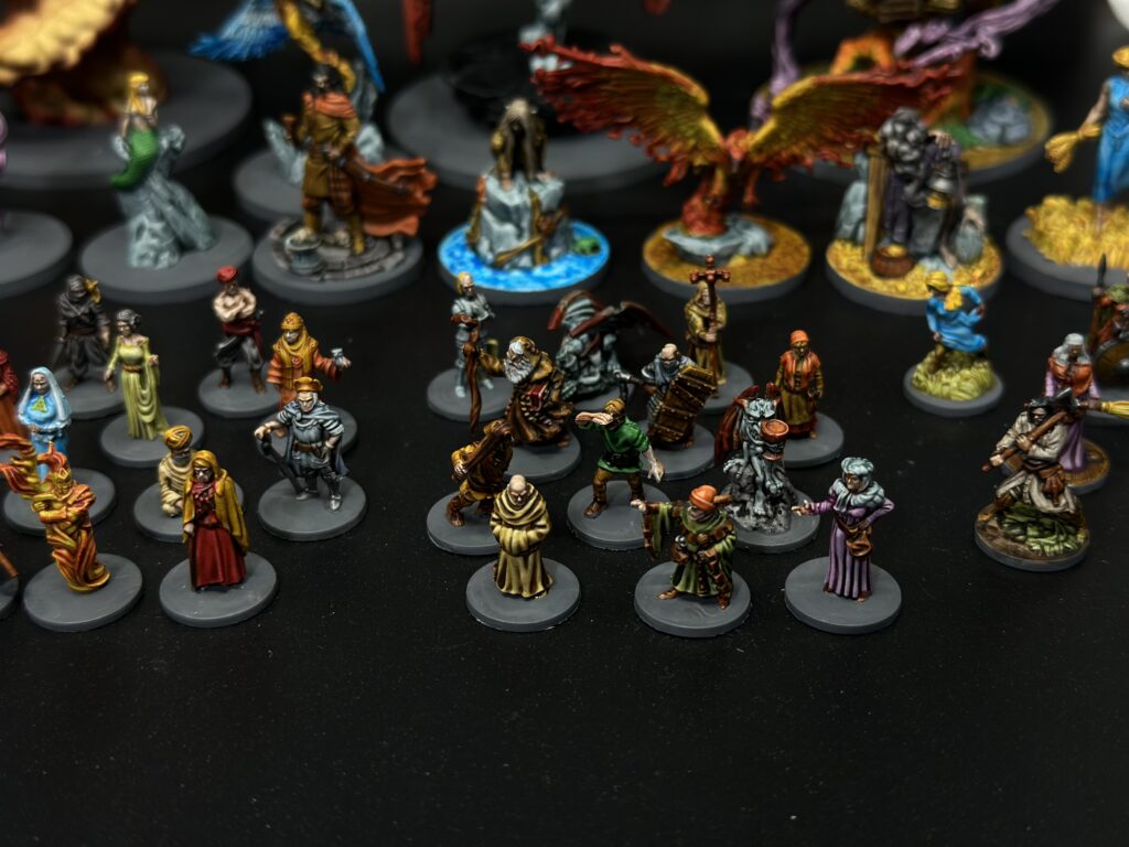 Destines painted miniatures from boardgame