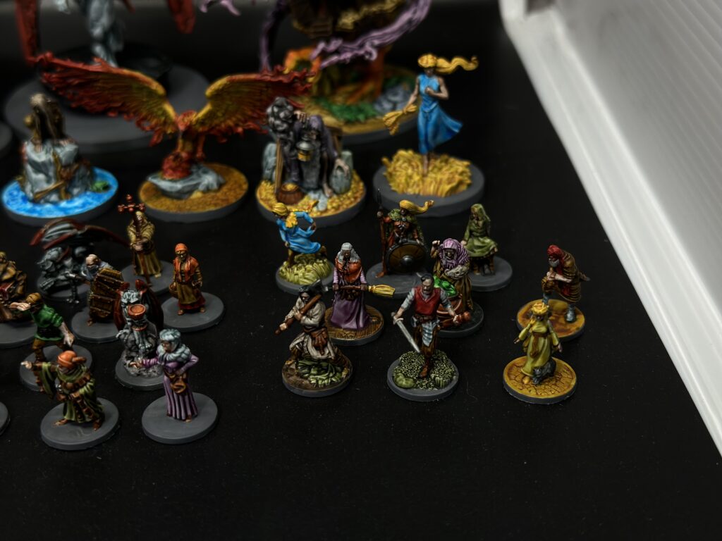 Destines painted miniatures from boardgame
