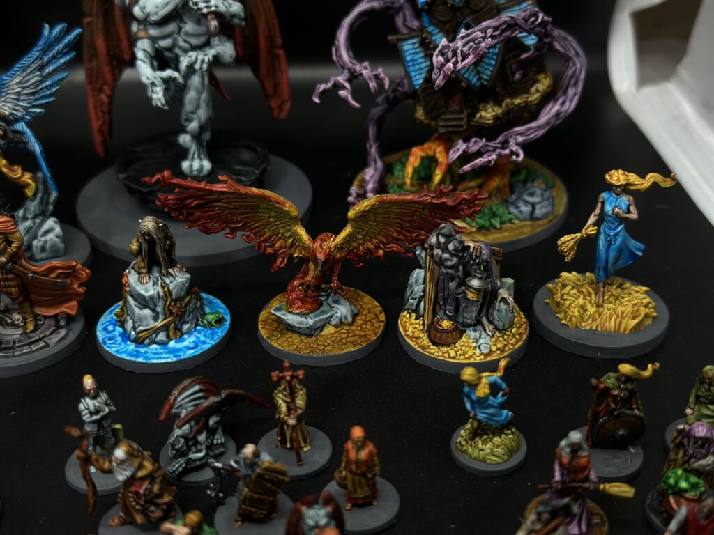 Destines painted miniatures from boardgame