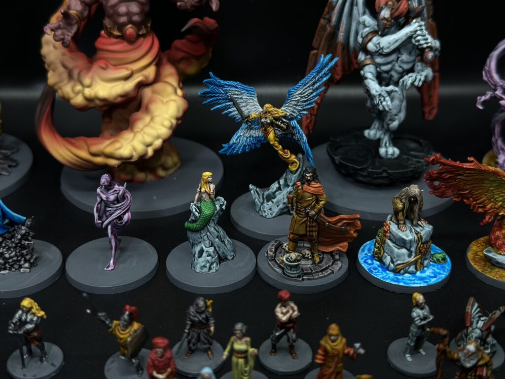 Destines painted miniatures from boardgame