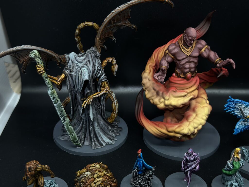 Destines painted miniatures from boardgame