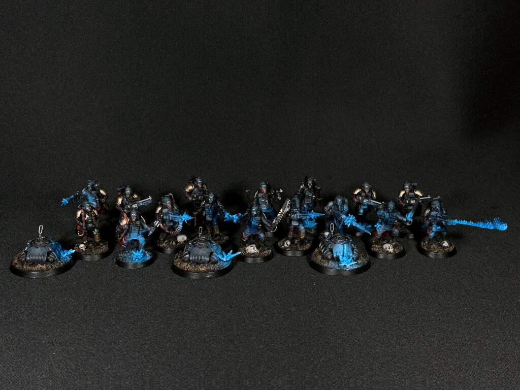 Death Korps of Krieg with blue fire
