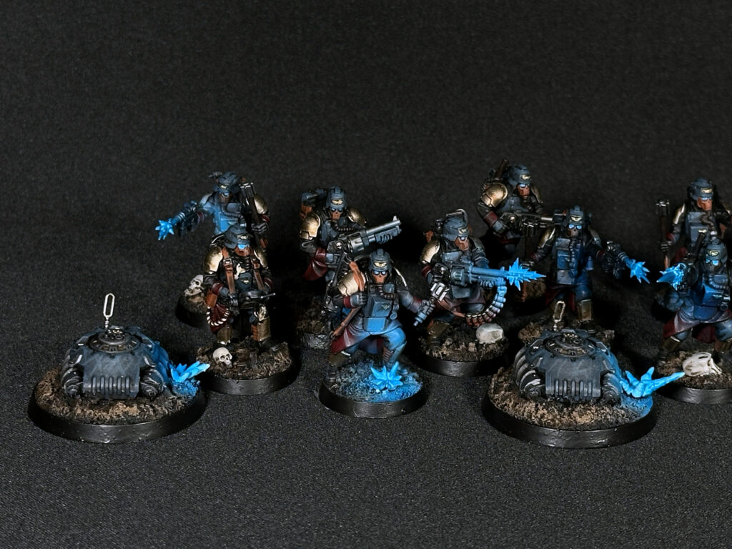 Death Korps of Krieg with blue fire