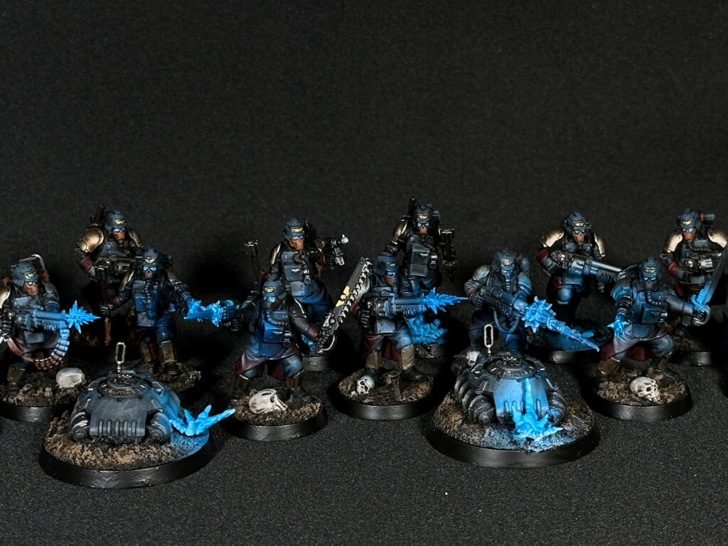 Death Korps of Krieg with blue fire