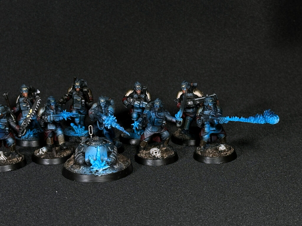 Death Korps of Krieg with blue fire