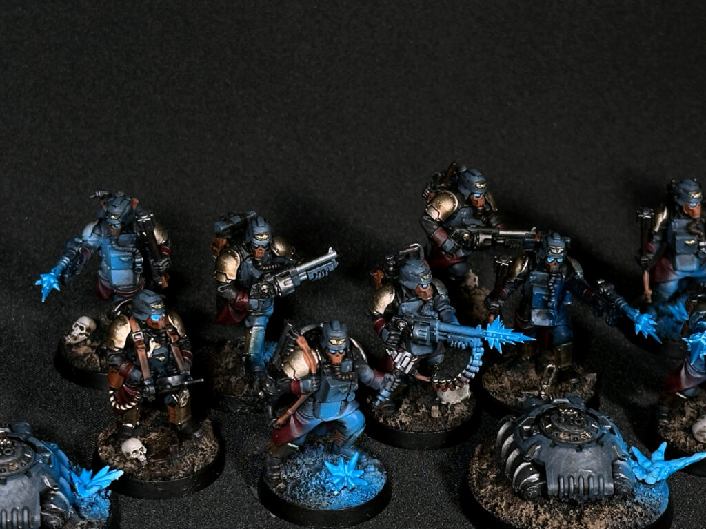 Death Korps of Krieg with blue fire