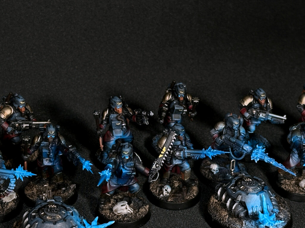 Death Korps of Krieg with blue fire