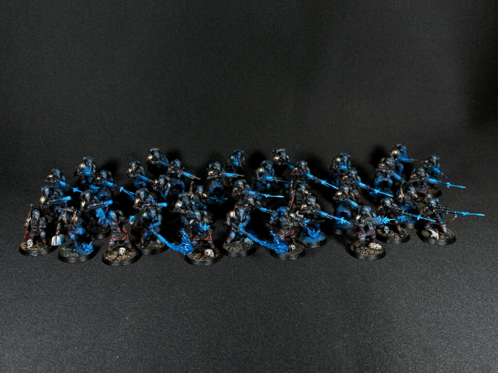 Death Korps of Krieg with blue fire