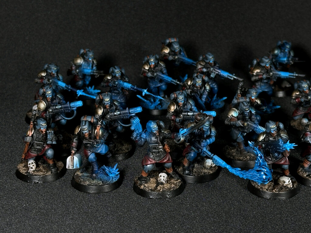 Death Korps of Krieg with blue fire