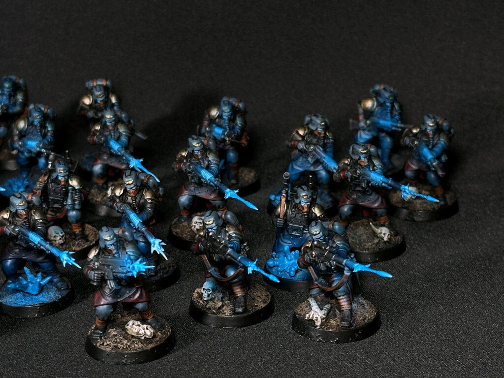 Death Korps of Krieg with blue fire